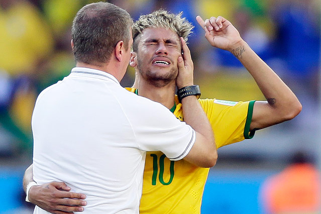 © APA/EPA/Dennis Sabangan Brasiliens Neymar weint vor Freude