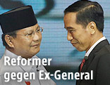 Joko "Jokowi" Widodo und Prabowo Subianto