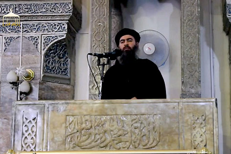 © APA/EPA/Furqan Media ISIS-Anführer Abu Bakr al-Baghdadi