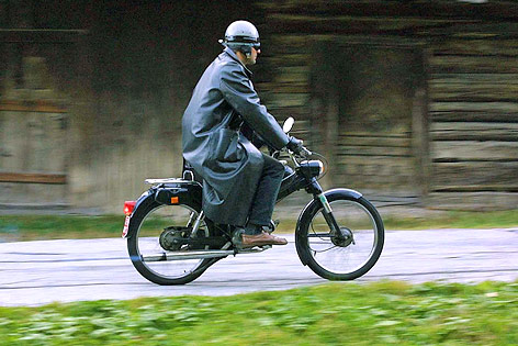 © APA/MSV Schwarze Sau/Oliver Wolf Fahrer auf einem Puch-MS50-Moped