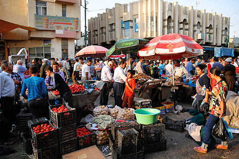 © Reuters/Ahmed Jadallah Kurden auf einem Basar in Erbil