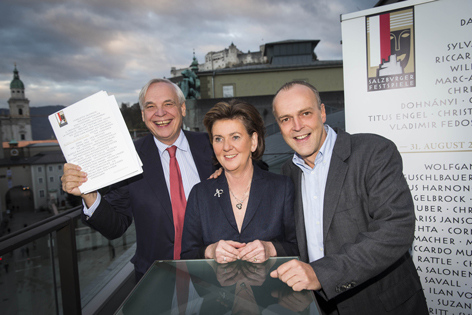 Alexander Pereira, Helga Rabl-Stadler und Sven-Eric Bechtolf