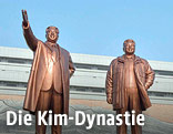 Statuen von  Kim Il Sung und Kim Jong Il