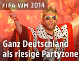 Feiernde deutsche Fans
