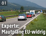 Autos auf Autobahn