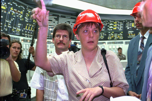 © AP/Thomas Haentzsche Angela Merkel, 1995