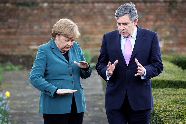 © Reuters/Dan Kitwood Gordon Brown und Angela Merkel, 2010