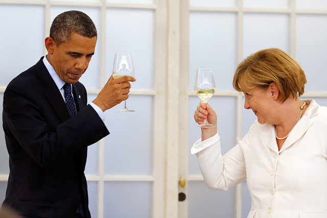 © Reuters/Michael Sohn Angela Merkel und Barack Obama, 2013