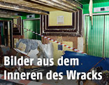 Aufnahme aus dem Inneren der Costa Concordia