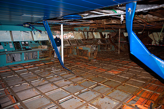 © Reuters/Carabinieri Police Aufnahme aus dem Inneren der Costa Concordia
