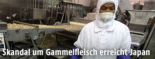 Arbeiter in der Husi Food factory in Shanghai