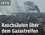 Rauchsäulen über dem Gazastreifen