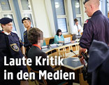 Angeklagter Josef S. im Gerichtssaal