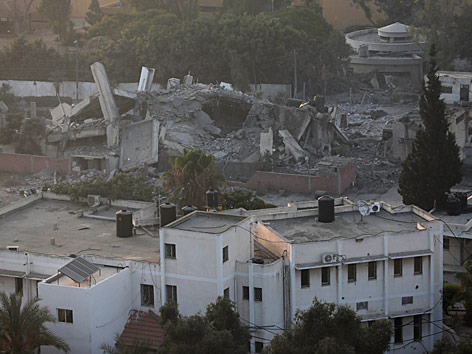 © AP/Khalil Hamra Zerstörtes Haus des Hamas-Führer Ismail Hanija