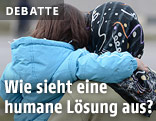Asylwerberin und ihr Kind