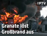 Kraftwerk in Flammen