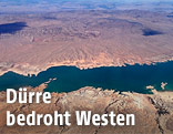 Luftaufname vom Lake Mead in Nevada