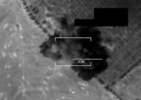 US-Miltärvideo der Luftangriffe im Nordirak
