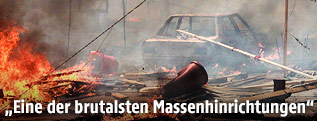 Ausschreitungen am Platz "Rabaa al-Adawija" in Kairo im August 2013
