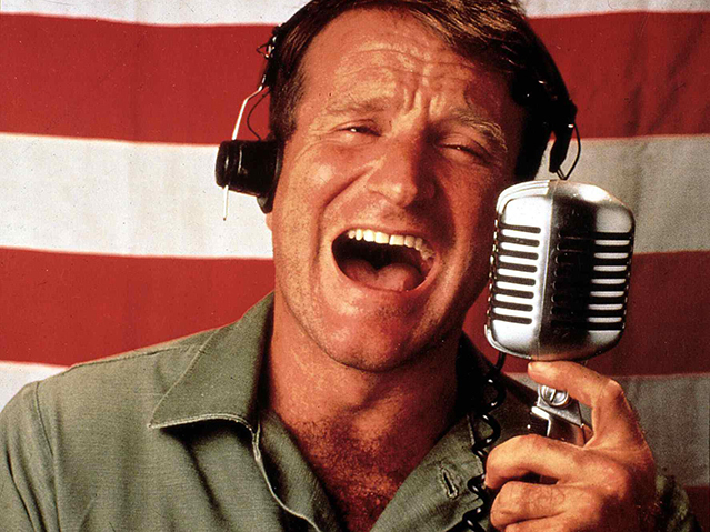 © Corbis/United Archives/IFTN/dpa/ Robin Williams in "Good Morning Vietnam"