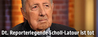 Deutsch-französischer Journalist Peter Scholl-Latour
