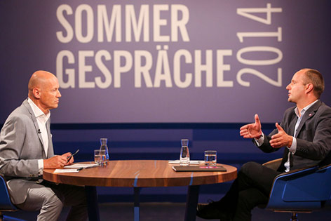 Peter Resetarits und Matthias Strolz