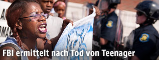 Demonstraion nach Tod von Teenager