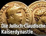 Münze mit Kaiser Neros Profil