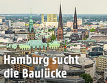 Blick auf die Hamburger Innenstadt
