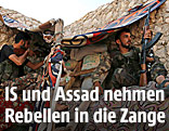 K&auml;mpfer der syrischen Armee in Aleppo