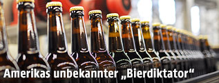 Abgefüllte Bierflaschen