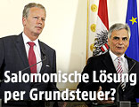 Vizekanzler Reinhold Mitterlehner und Bundeskanzler Werner Faymann