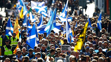 © Reuters/David Moir Demonstration für Schottlands Unabhängigkeit