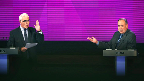© Reuters/David Cheskin TV-Duell mit Alistair und Alex Salmond