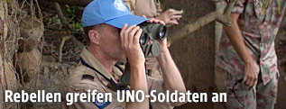 UNO-Blauhelm auf dem Golan