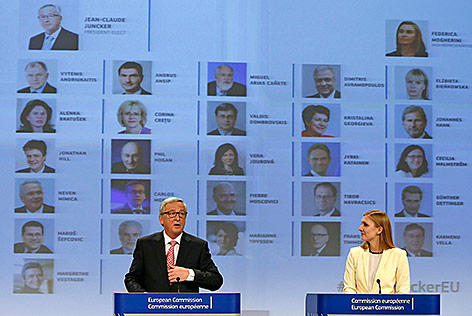 © Reuters/Yves Herman EU-Kommissionspräsident Jean-Claude Juncker bei der Pressekonferenz