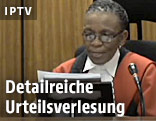 Richterin Thokozile Masipa während der Urteilsverlesung