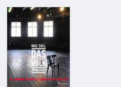 Buchcover "Was soll das Volk im Theater?"