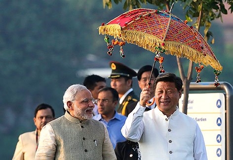 © Reuters/Amit Dave Indischer Premier Modi und chinesischer Präsident Xi Jinping