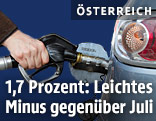 EIn Auto wird betankt