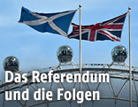 Britische und Schottische Fahne