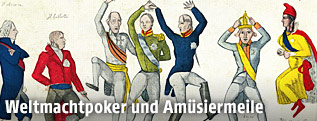 Ball der Fürsten, französische Karikatur, 1815
