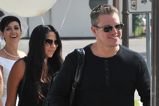 © AP/Luigi Costantini Matt Damon und seine Frau Luciana Barroso