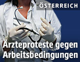 &Auml;rztin mit Stethoskop