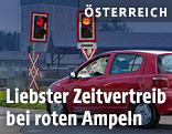 Auto an roter Ampel