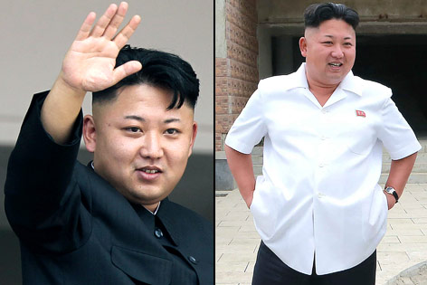 © Reuters/KCNA; AP/Wong Maye-E (Montage) Montage zeigt Kim Jong Un 2011 und 2014