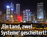 N&auml;chtliche Skyline von Hongkong