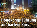Menschenmassen bei einer Demonstration in Hongkong
