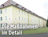 Au&szlig;enaufnahme von "Objekt 3" der Hillerkaserne in Linz-Ebelsberg