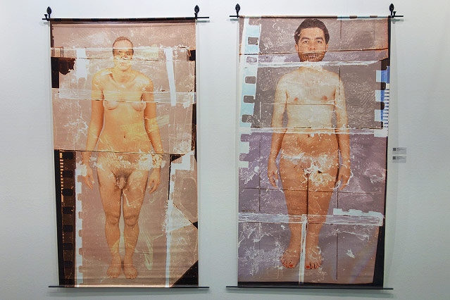 © ORF.at/Simon Hadler Mix aus Scherenschnitten einer nacken Frau und eines nackten Mannes
